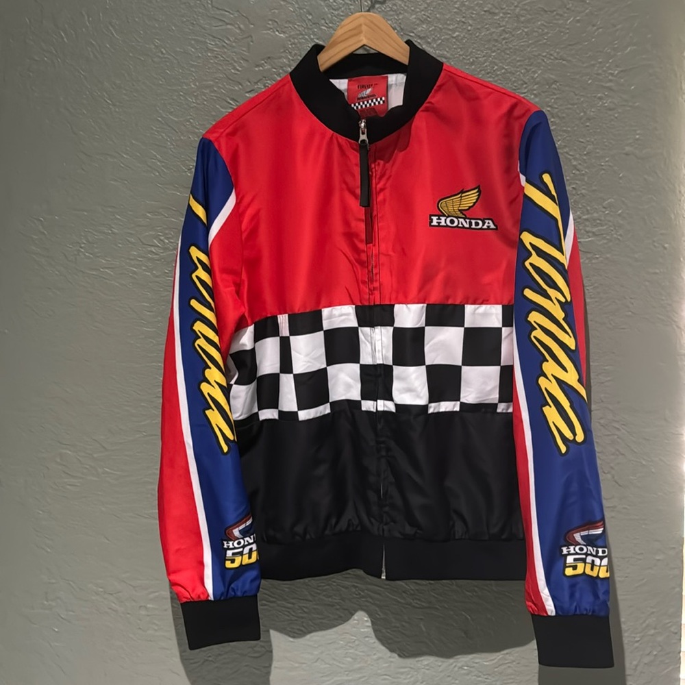 Forever 21 Honda 500 Honda Windbreaker polyester Jacket Women's 3X NASCAR